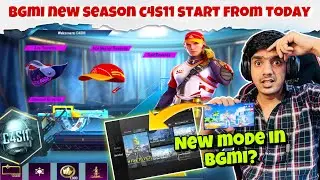 BGMI NEW SEASON C4S11 IS HERE | Bgmi Tier Reset | New Mode Kyu Nahi Aaya 😭