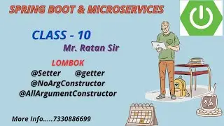 Spring Boot & Microservices || MVC || class-10 ||MODEL LOMBOK || Mr. RATAN SIR || LIKE COMM SUBSCRIB