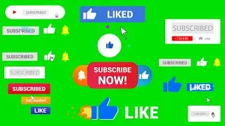 New Green Screen Animated Like Share And Subscribe Button | No Copyright Free | 2020