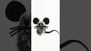 Mouse Drawing With Thumb Print 