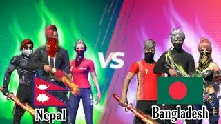 Free fire// Bangladesh  vs Nepal // 4vs4 match