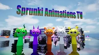 Long Slide Game With  Oren Vineria Simon Wenda Durple Sprunki Animations TV Funny 3d