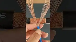 Connect the small wire to the large wire securely. 