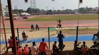 Triple jump Slow mo …Can you guess the distance?  #athletics #jump #trackandfield