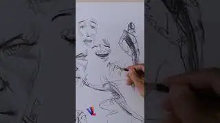 Спокойные и напряженные руки в рисунке