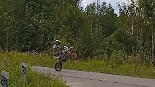 вилли на питбайк