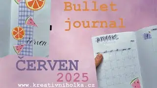 Červen, 2025, bullet journal, diář, ovoce