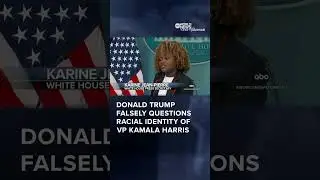 President Donald Trump questions Kamala Harris’s Race #presiden2024 #donaldtrump #kamalaharris