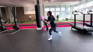 Kettlebell around the world with uppercut reverse lunge