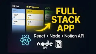 React + Node JS Full Stack Task Management App with Notion API Integration