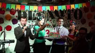 DeFaqto 3 years celebration - cake + whiskey