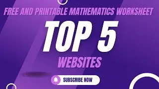 Best 5 Websites For Free Printable Math Worksheets