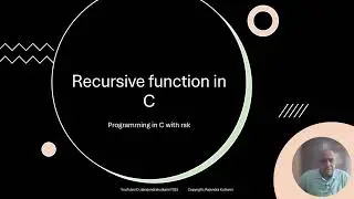 Recursion  in C, What is recursion, Learn for free Recursive functions in C with example,