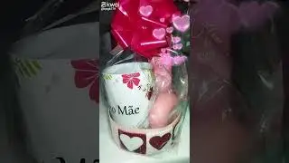 Kit com caneca decorada Dia das Mães 