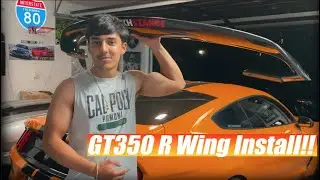 Installing a GT350R Wing!! (Anderson Composites)