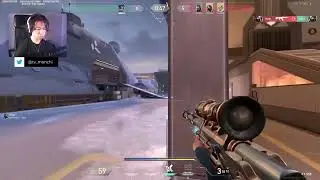 Valorant CHEATER vs monchi_tv 1v4 with marshal