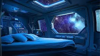 🚀 Spaceship Ambience for Sleep | White Noise Soundscape 🌌