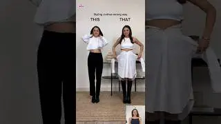 😱 Styling A Shirt Wrong Way | Shirt Hacks #shorts