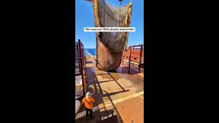 Plastic extraction from the Great Pacific Garbage Patch (North Pacific Ocean) #shorts