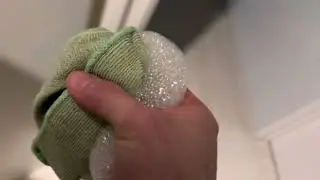 How to clean chewing gum off leather car seat