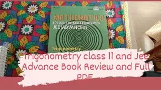 Cengage Mathematics For Jee Advance book Review