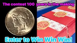 Enter To Win 1923 Peace Dollar🎉 Years Eve Giveaway! 🎉 The Contest 100 Years in the Making!🎉 999