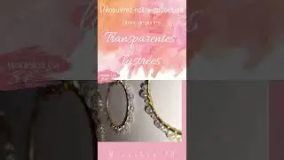 Créoles aux perles transparentes