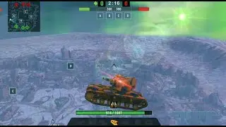 Баг на полет Wot blitz | КВ-2. Химельсдорф.