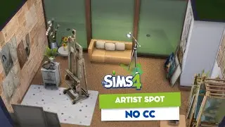 BUilding an ARTIST Spot || Sims 4 || NO CC