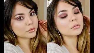 Affordable Fall Makeup | Matte Purple Daytime Look