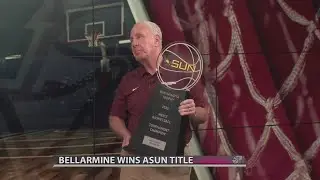 'EMOTIONAL PAYCHECK' | Coach Scotty Davenport shows off Bellarmine's championship trophy