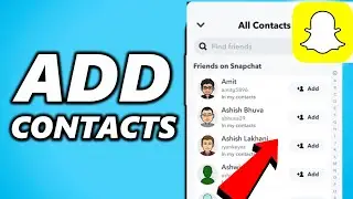 How To Add People From Phone Contacts On Snapchat! (2021)