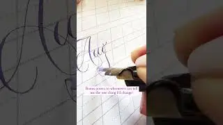 Hello AUGUST Copperplate Modern Script by Suzanne Cunningham #calligraphy