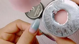 Trabajando con Builder gel en uñas acrilicas en un retoque rapido #manicure #naildesign #nailgelart 