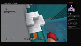 Livestream Minecraft making a huge parkour tower pt 2