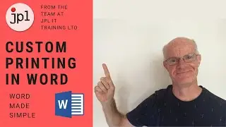 Custom Printing in Word