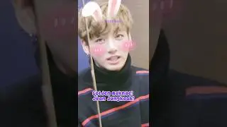 Jungkook Practicing Aegyo Before Going On Camera Is Super Cute 🐰🥰 #shorts #bts #jungkook