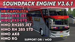 Waktunya ganti Knalpot BUSSID mu, banyak pilihan - Soundpack Hino | BUSSID V3.6.1