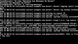 03   Watching Log Messages On Server