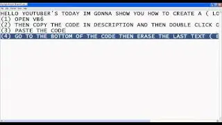 How to create a (LOVE LETTER VIRUS) IN VB6 OR NOTEPAD IN HD