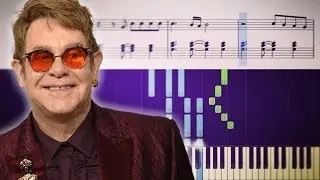 Elton John - Don't Let The Sun Go Down On Me - Piano Tutorial + SHEETS