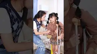 เกิดอะไรขึ้น!! น้องวีว่าขาหัก #wiwawawowtv #shorts