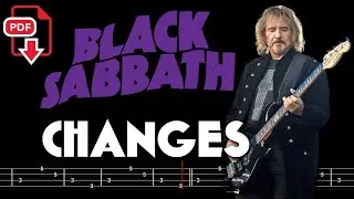 Black Sabbath – Changes (🔴Bass Tabs | Notation) 