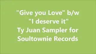Ty Juan Promo for Soultownie Records