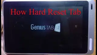 HOW TO Genius Tab G1 Hard Reset