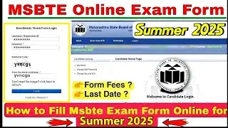 How to fill Msbte Exam Form MSBTE Summer 2025 Msbte Exam Form Filling Live Demo