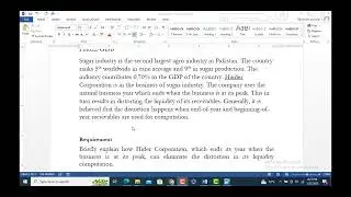 FIN622 GDB Solution 2022-Autumn 2022-VU-Distortion in Liquidity