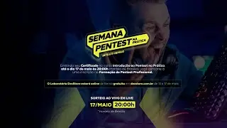 Live: Sorteio 01 vaga na formação de Pentest Profissional