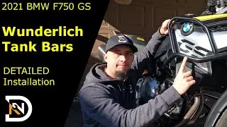 BMW F750GS F850GS Upper Crash Bars Installation (Wunderlich Tank Bars) DETAILED STEP BY STEP DIY