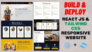Responsive INDUSTRY Website using REACT JS & TAILWIND CSS | Frontend | React Tailwind Project 2024🔥